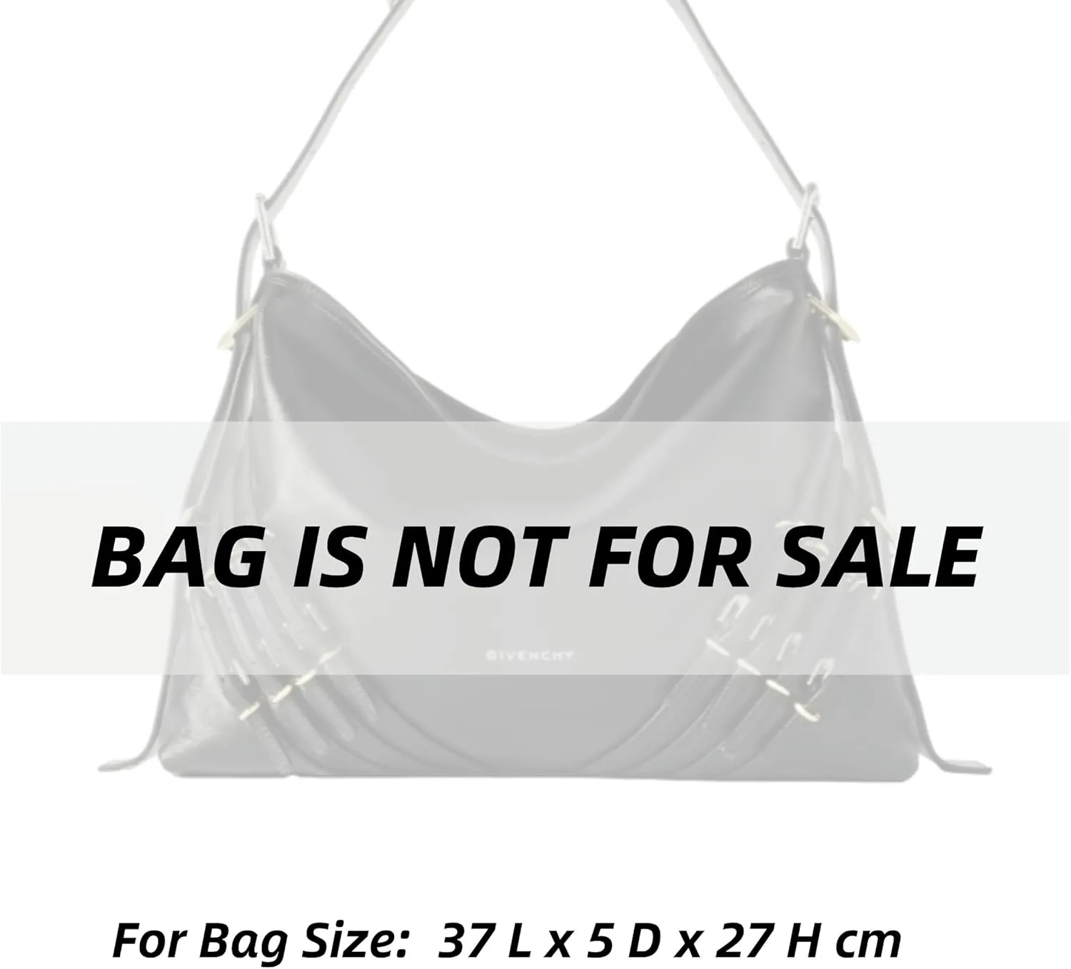 Xoppia Bag Organizer compatible with Givenchy Voyou medium bag. Felt Bag Insert for Handbag. Bag Liner for Women Tote Bags. (Black, Style A: Exposure)