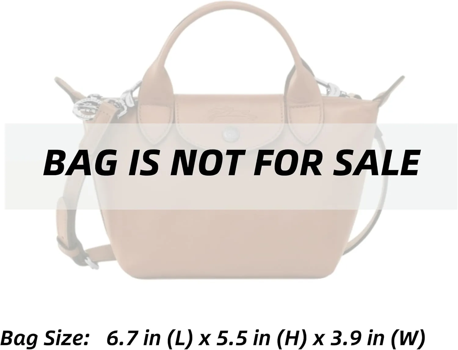 Xoppia Bag Organizer compatible with Longchamp Le Pliage Xtra XS Handbag. Felt Insert for Handbag. Bag Liner for Women Tote Bags. (Black, Style A: Exposure)