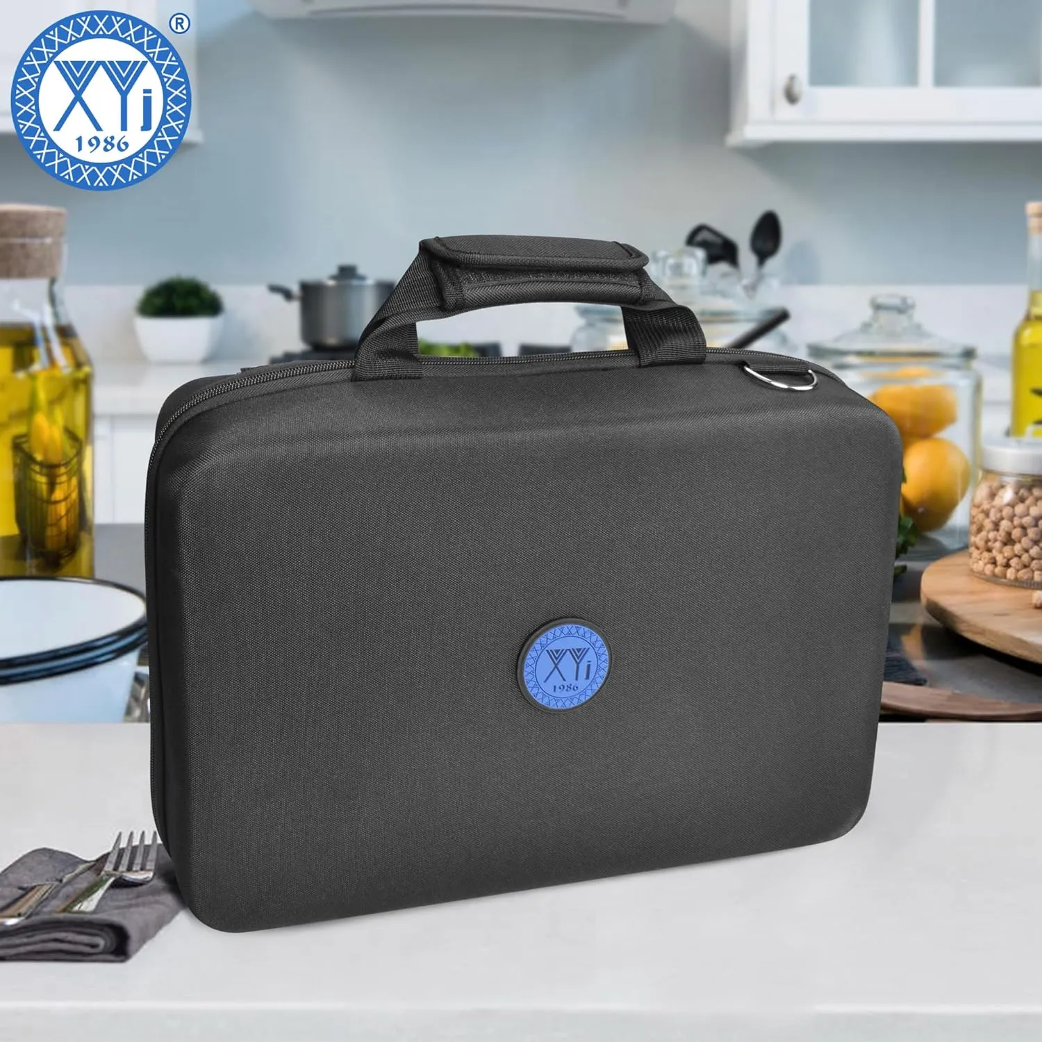 XYJ 26 Slots Knife Bag, Oxford Cloth Carrying Case, Professional Chef Knife Storage Case, Knife Carrier Travel Knives Roll Bag for Kitchen Knives Accessories Utensil