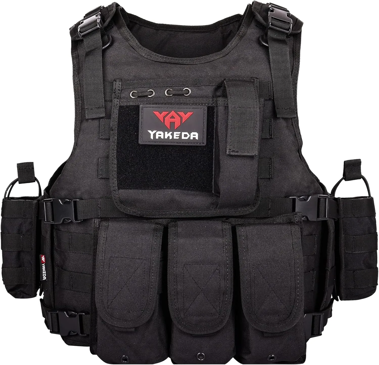 YAKEDA Outdoor Tactical Airsoft Vest Adjustable Fit Adult