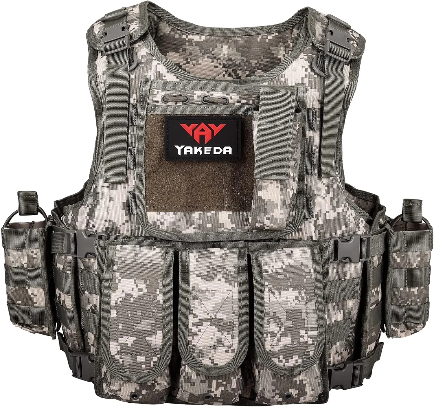YAKEDA Outdoor Tactical Airsoft Vest Adjustable Fit Adult