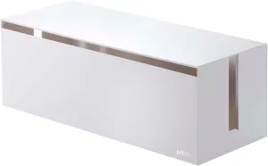 Yamazaki Home Cable Box - Outlet Cord Storage Organizer, Cover Protector ABS Plastic One Size White