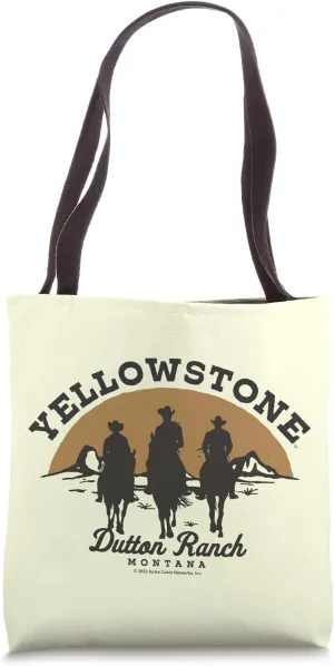 Yellowstone Dutton Ranch Cowboy Group Tote Bag