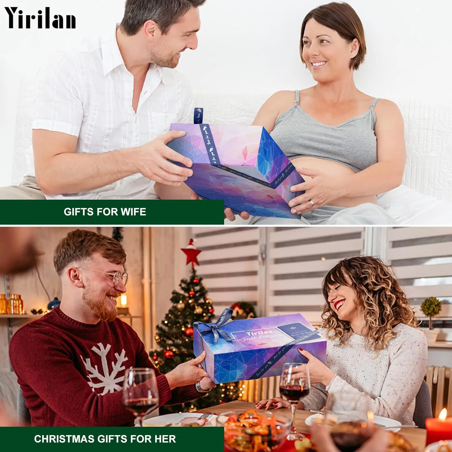 Yirilan Foldable Bathroom Caddy with Extending Side, Waterproof Fabric Bookshelf - Luxury Bath Tray for 1 or 2 Person