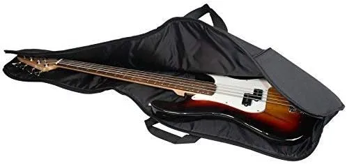 YMC 46-Inch Waterproof Dual Adjustable Shoulder Strap Electric Bass Guitar Gig Bag 5mm Padding Backpack with Accessories(Picks, Pick holder, Strap Lock) -For 43" &46" Full Size Bass Guitar
