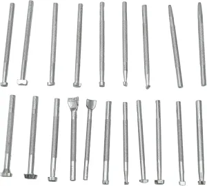 Zreneyfex 20 Pcs Leather Stamping Tools Special Shape Different Patterns for Carving Craft Leather Working Professional